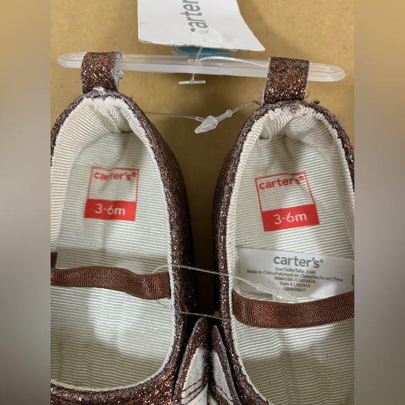 Infants' Carters 3-6mo Brown Cat Shoes NWT - Picture 3 of 8